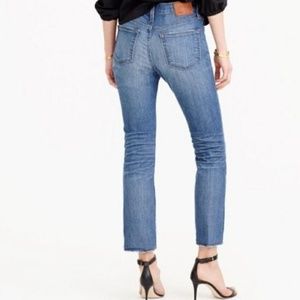 J.Crew Blue Distressed Away Straight Leg Jeans